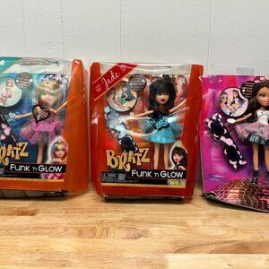 Bratz Dolls Lot - Funk 'n Glow - Cloe, Jade, and Yasmin - Dolls in new condition